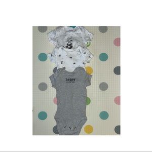 Bundle of 3 Onesies/Short Sleeve Bodysuits